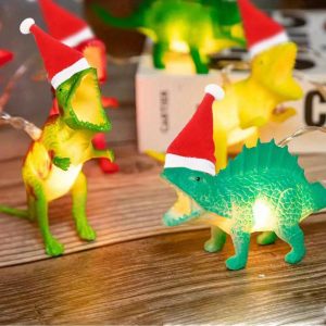 10 LED Christmas Dinosaur String Lights Party 59.06inch Christmas Gift