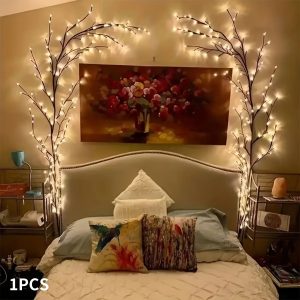 144 LED Branch Cane Light for Holiday Party Decoration: Indoor & Outdoor, Perfect for New Year's, Valentine's Day, Easter, Thanksgiving