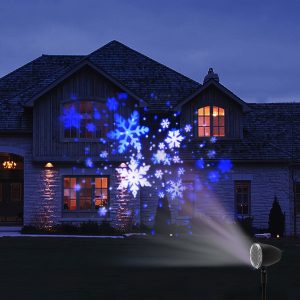 1PC Snowfall LED Light Projector, IP65 Waterproof, Christmas Snow Light, Snowfall Projection Light With Snowstorm Effect For Christmas, Holiday, Halloween, Party, Garden, Wedding, Indoor Outdoor Decorations