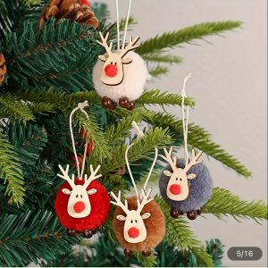 Hot Selling 4pcs Christmas Decorations: Sheep Doll Pendant, Lamb Plush Ball Scene Dress-up Props, 1pc Christmas Stocking Decoration, Christmas Tree Decor, Home Decor, Theme Party Decor For 2024